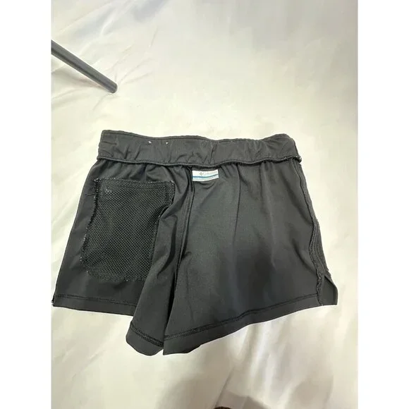 Columbia Running Shorts Black Women's Small Back Zippered Pocket 2in Inseam - Picture 5 of 8